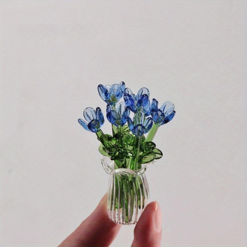 Mini Glass Flower Bouquet Set