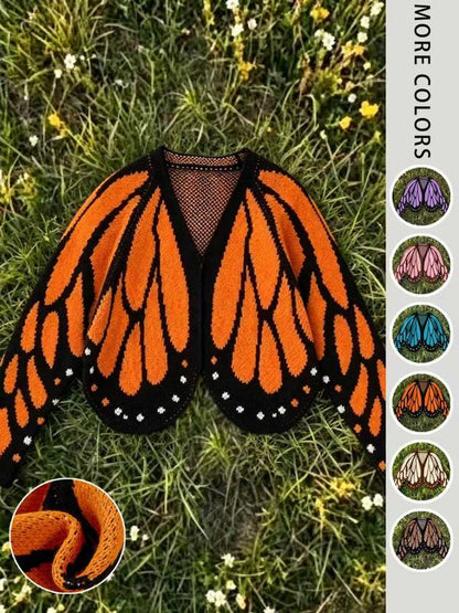 Knitted Butterfly Cardigan