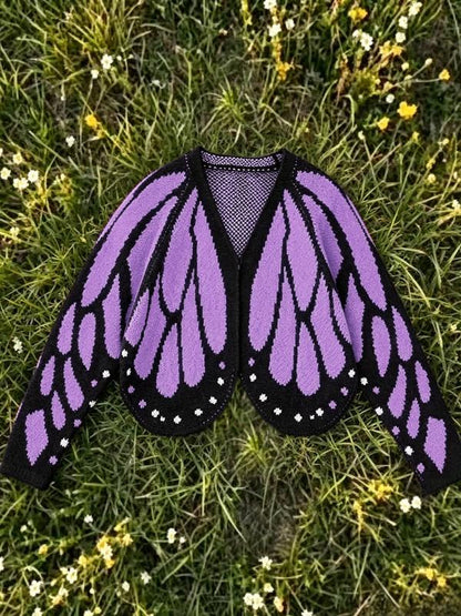 Knitted Butterfly Cardigan