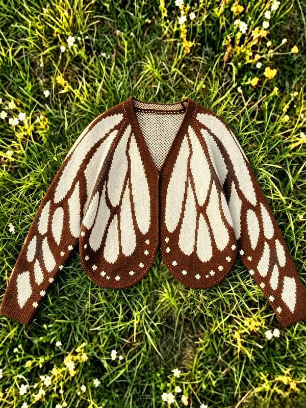Knitted Butterfly Cardigan