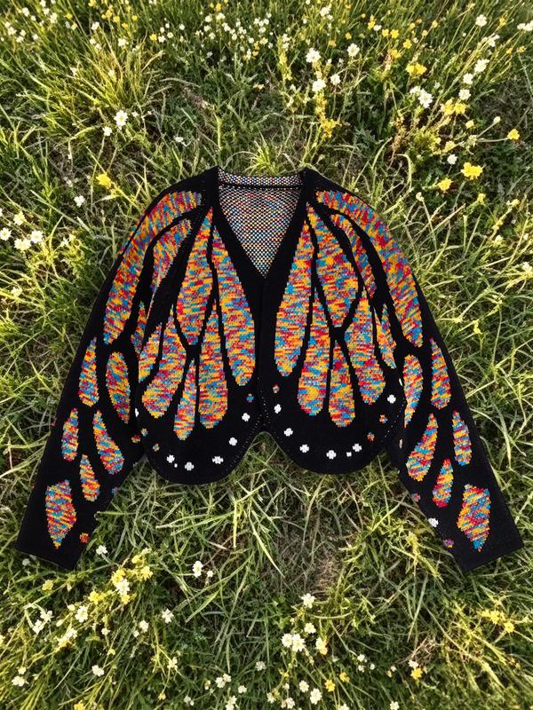Knitted Butterfly Cardigan