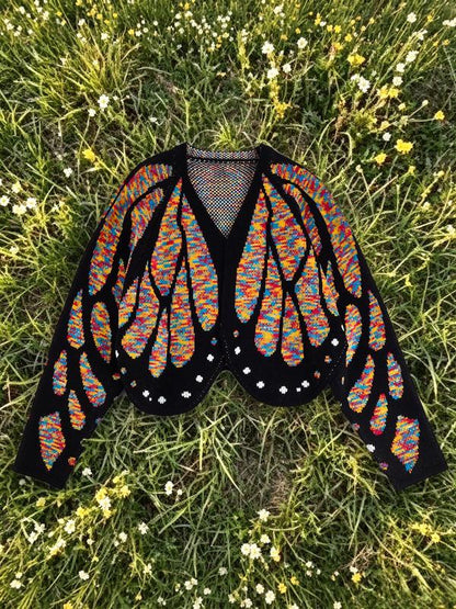 Knitted Butterfly Cardigan
